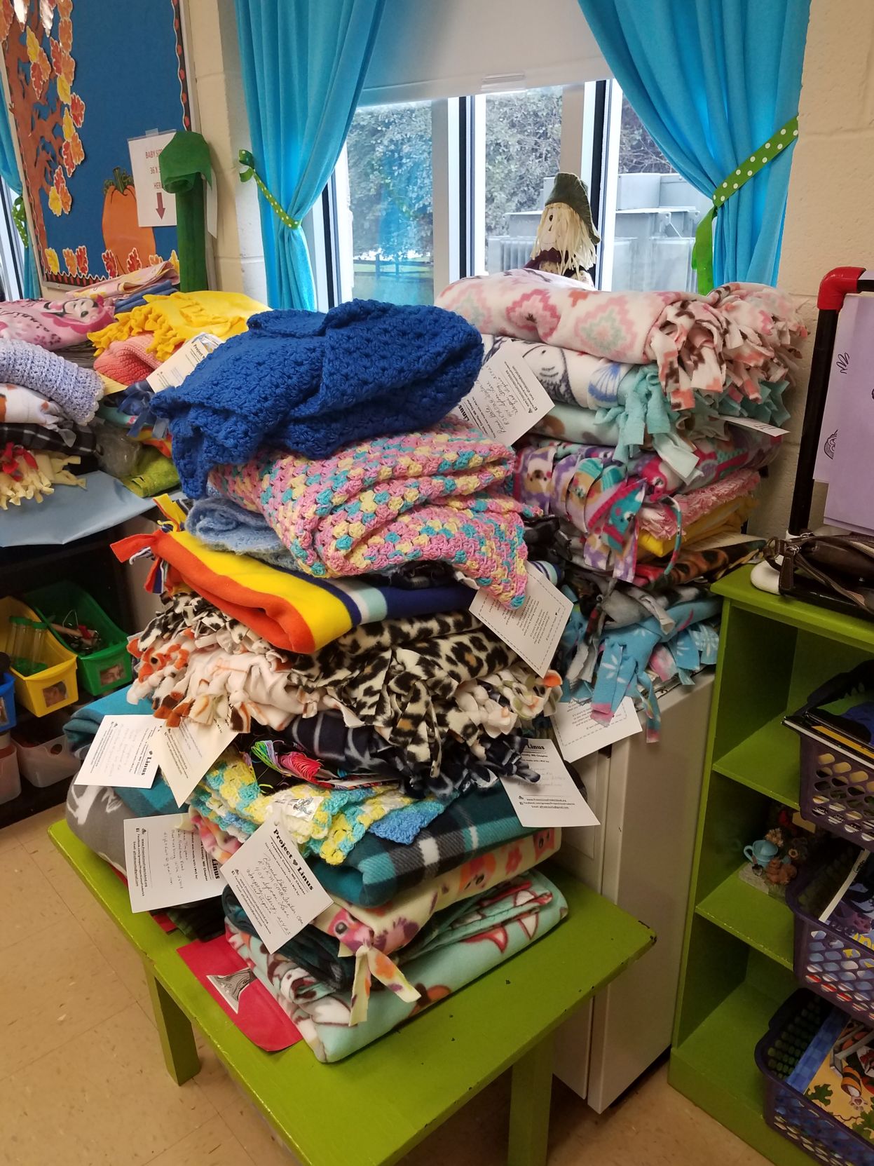 Blankets made at Blanket Day